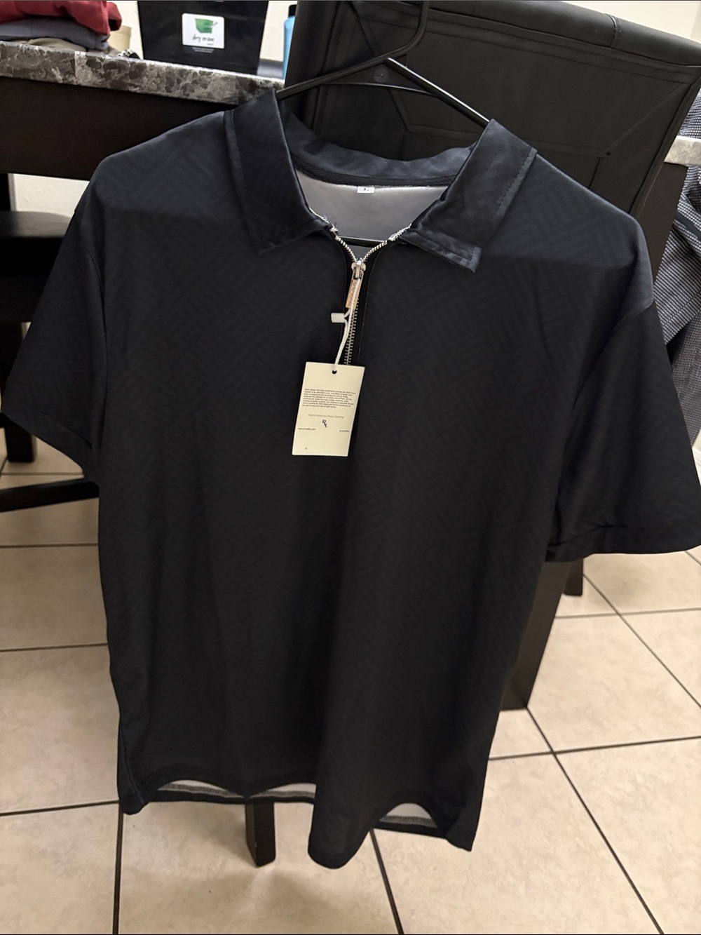 Duval men’s quarter zip short sleeve shirt